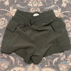Abercrombie & Fitch Dark Green Athletic Shorts